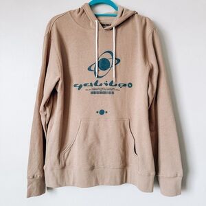 Galileo Tan Hoodie with Graphic Design Size Large